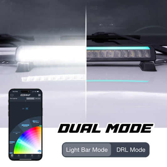 XK Glow XKmax 30in Offroad Light Bar w/ RGBW Chasing DRL & App Control
