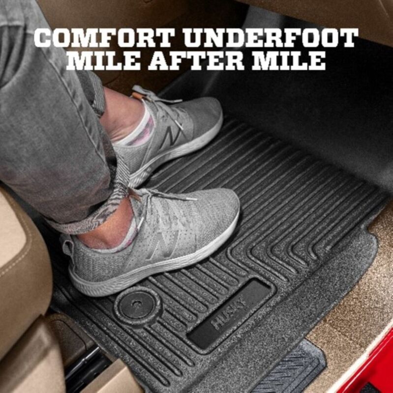 Husky Liners 11-12 Jeep Wrangler Unlimited (4 Door) WeatherBeater 2nd Row Black Floor Liners