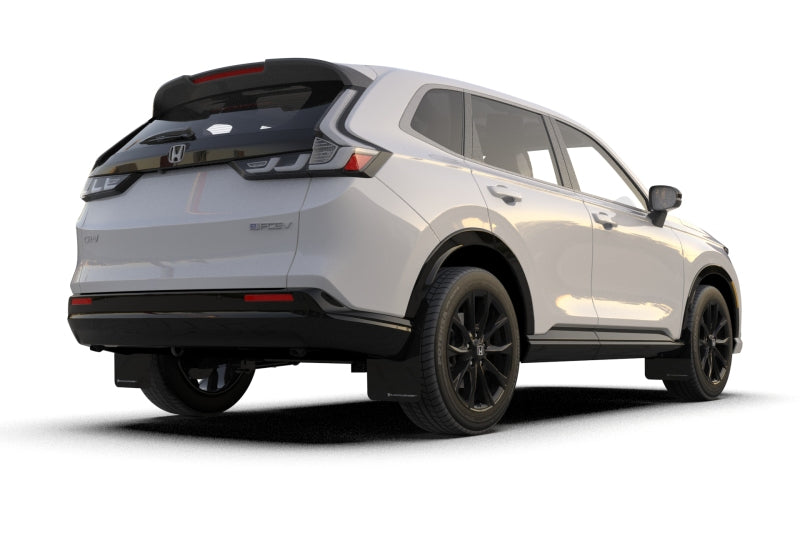 Rally Armor 23-26 Honda CR-V Black Mud Flap - White Logo