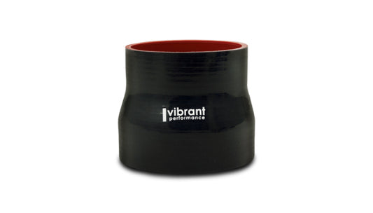 Vibrant 4 Ply Reducer Coupling 5in x 4in x 4.5in Long (BLACK)