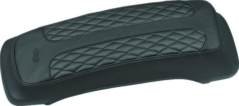 Mustang 80-07 Harley Early FL Touring Saddlebag Lid Covers w/Studs- Black