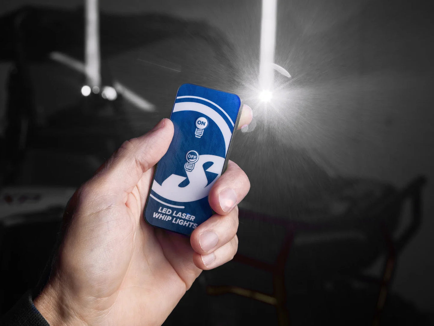 LED Laser Whip Lights